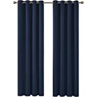 Deconovo Cortinas Salon Termicas Aislantes Dormitorio Decoración Ventanas para Habitacion Moderna con Ojales 2 Piezas…